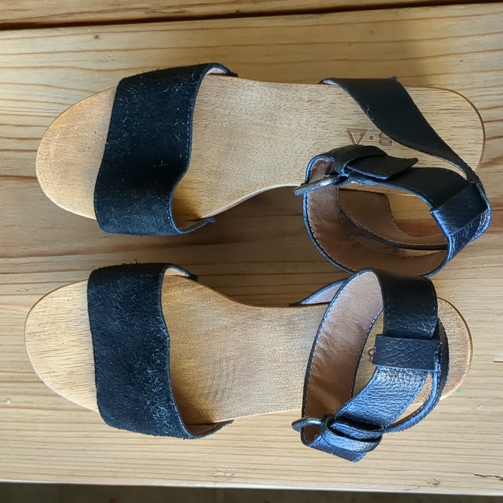 Kelsi Dagger Wood Platform Sandals size 6.5